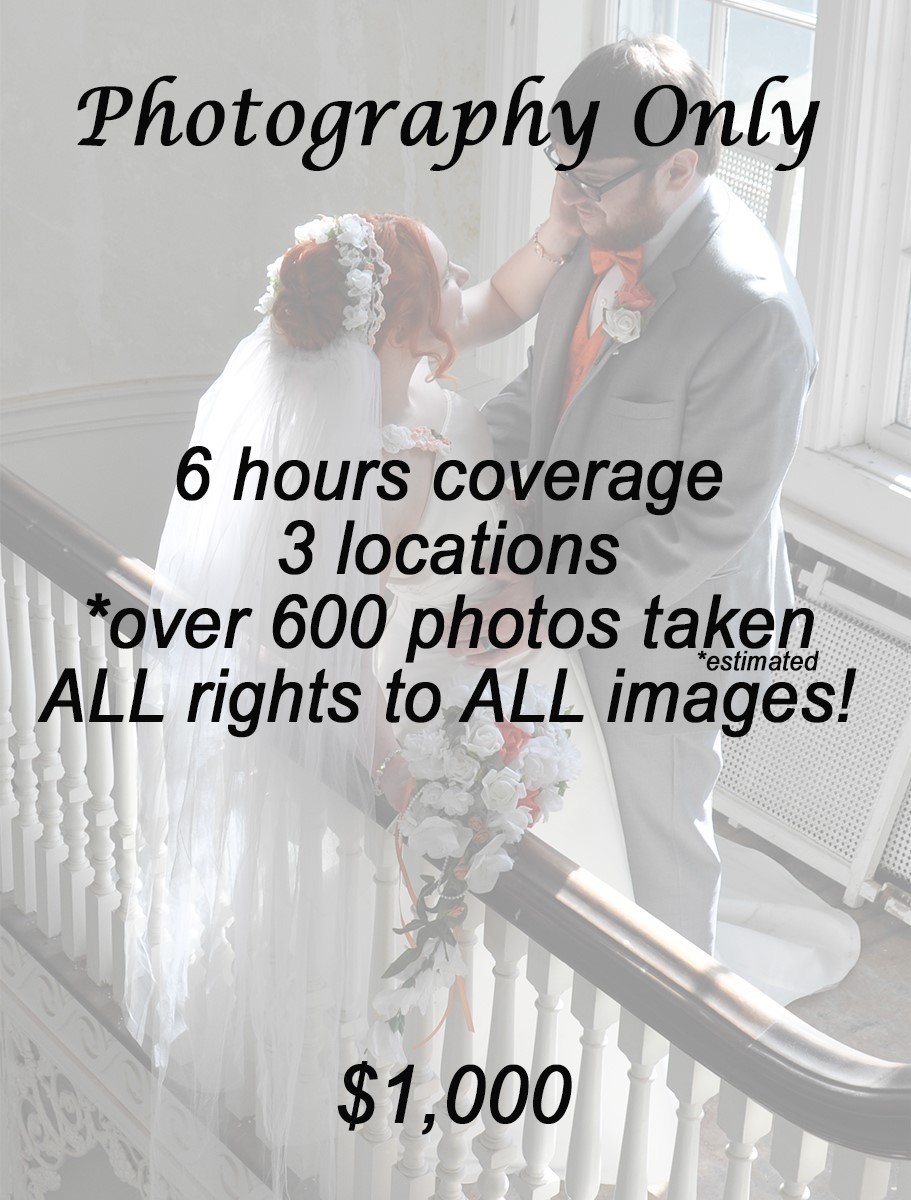 Wedding Photography and Videography Pricing